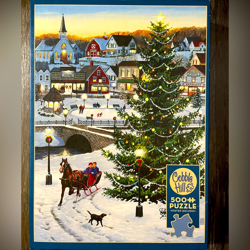 Cobble Hill 500 Piece Puzzle - Village Tree 🌲 🧩